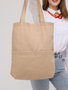 Zoozie Bags Bolso Tote Beige en Gabardina